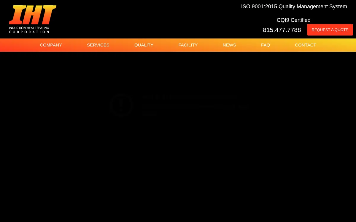 Homepage of Induction Heat Treating CORP.