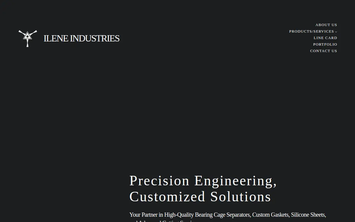 Homepage of Ilene Industries, INC.
