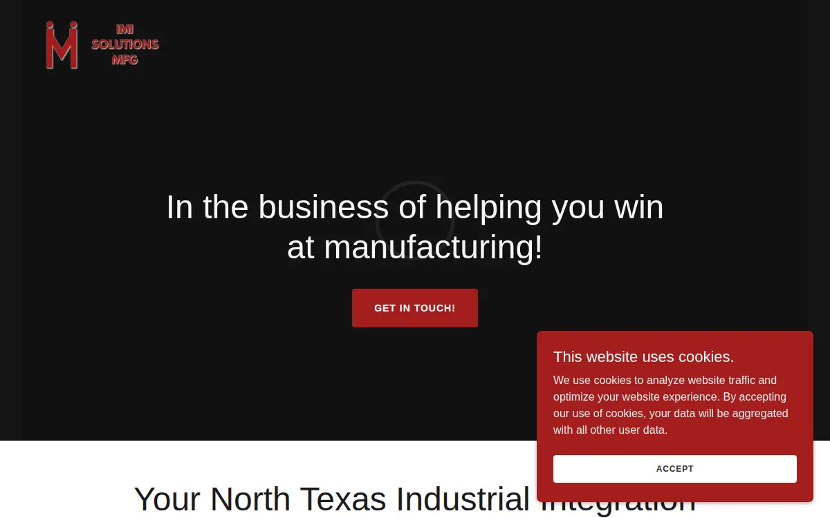 Homepage of Imi Solutions LLC