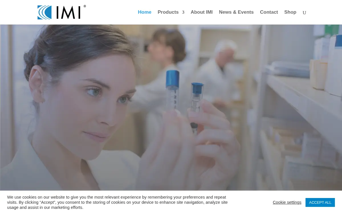 Homepage of International Medical Industries INC.