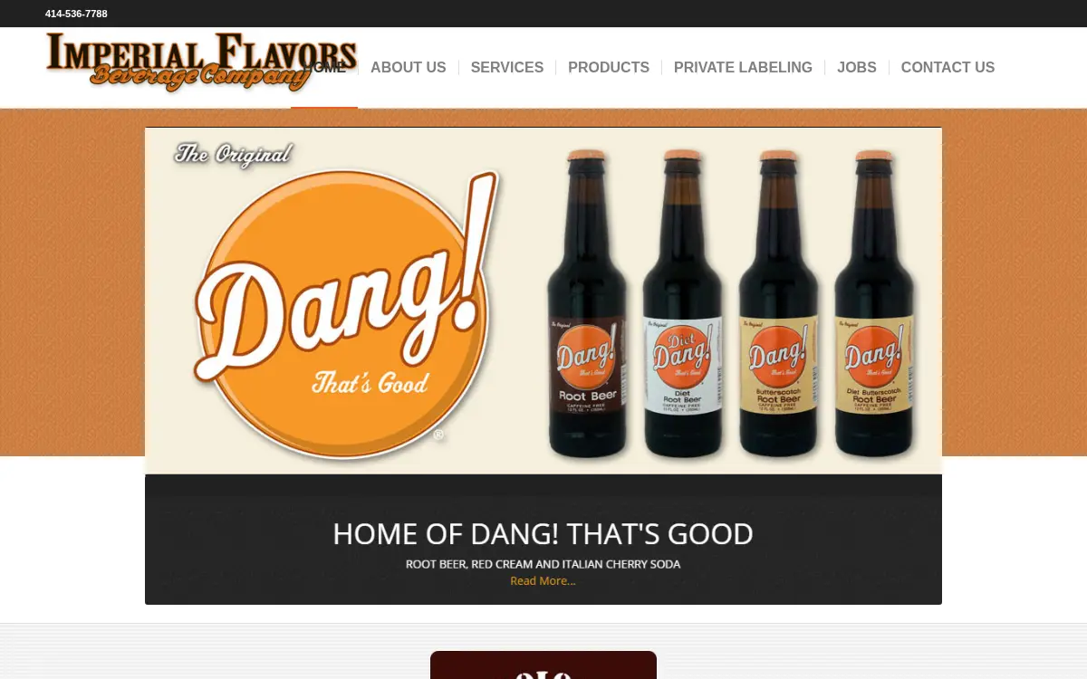 Homepage of Imperial Flavors INC
