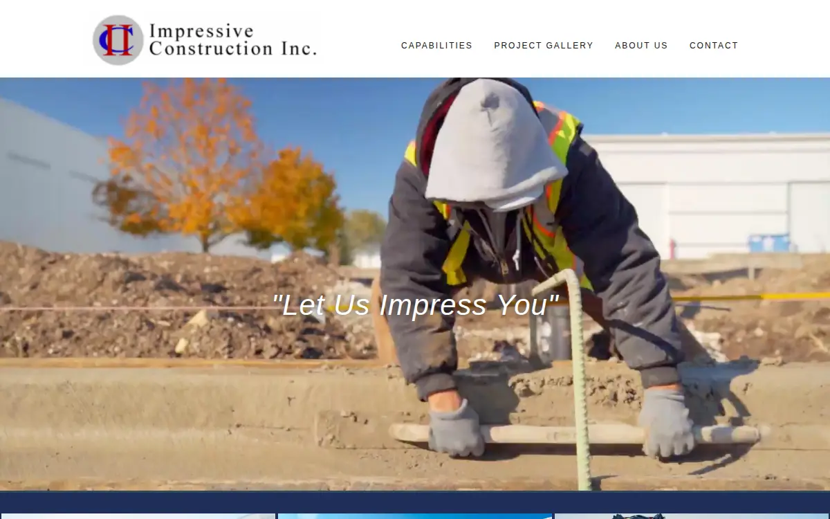 Homepage of Impressive Construction INC