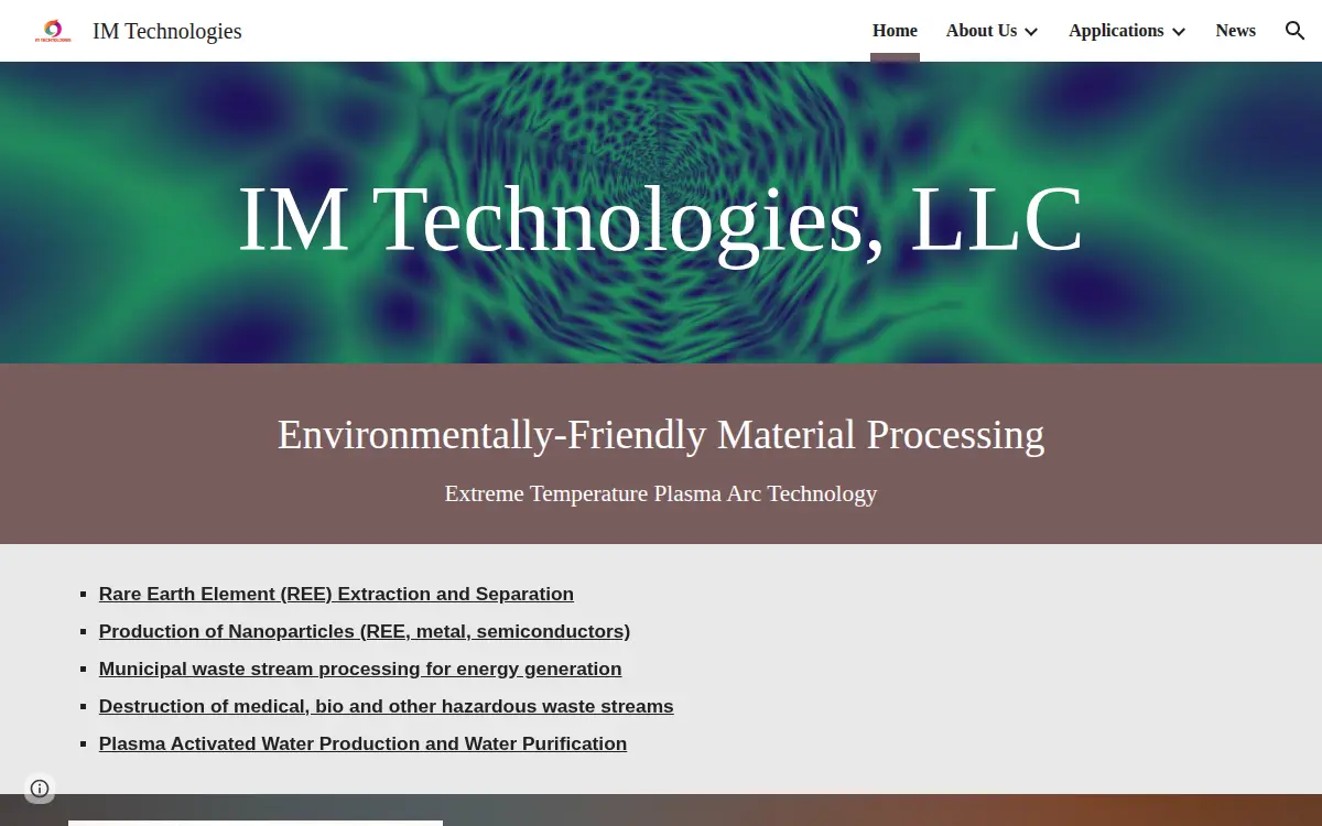 Homepage of Im Technologies LLC