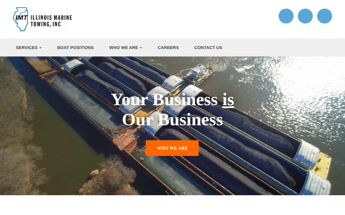 Homepage of Illinois Marine Towing INC