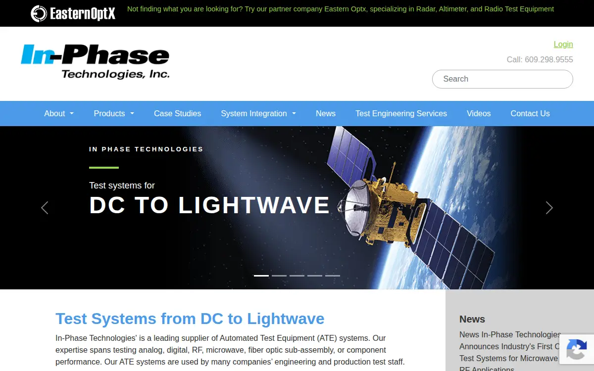Homepage of In-phase Technologies Incorporated