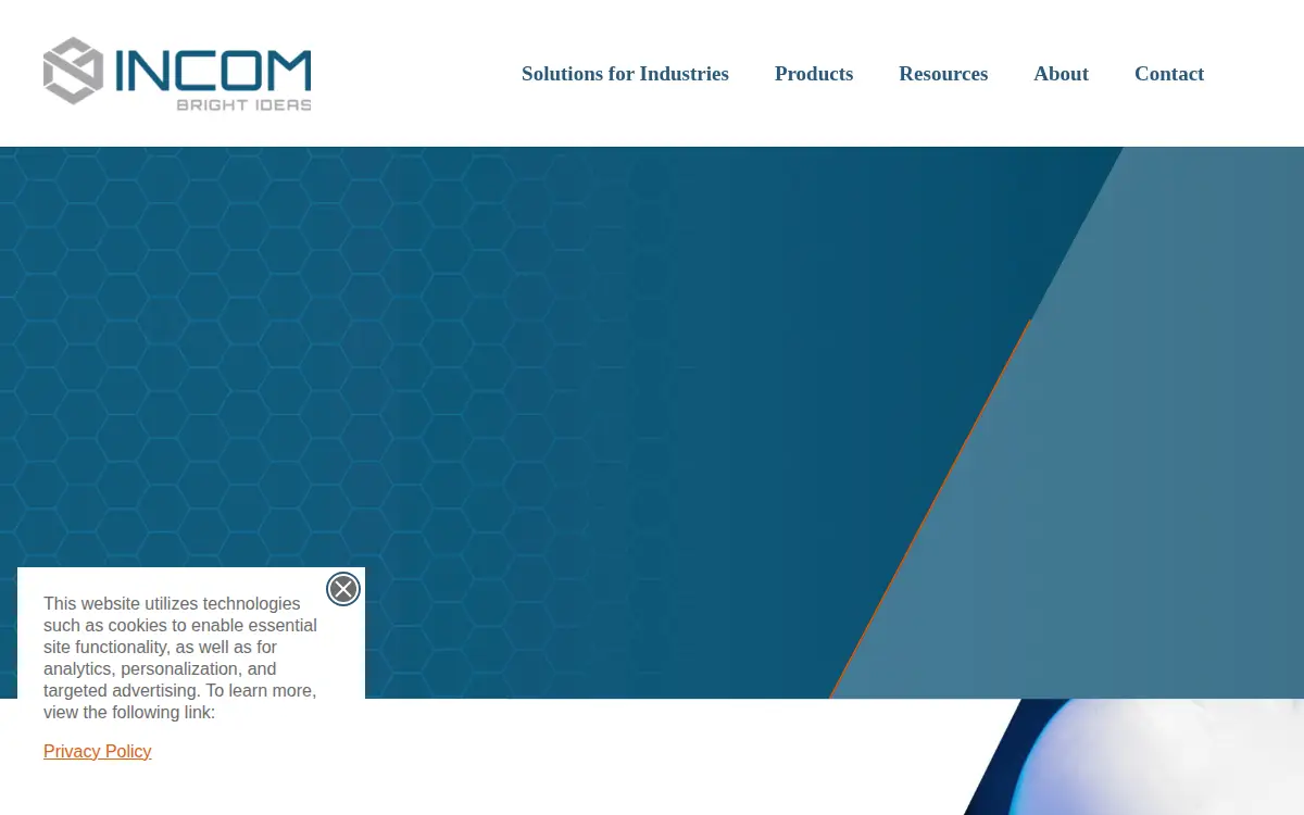 Homepage of Incom, INC.