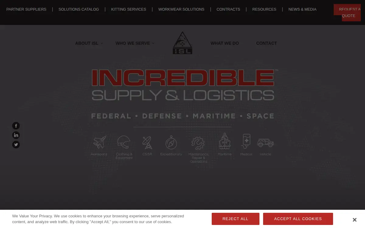 Homepage of Incredible Supply LLC