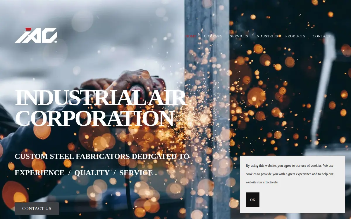 Homepage of Industrial Air Corporation