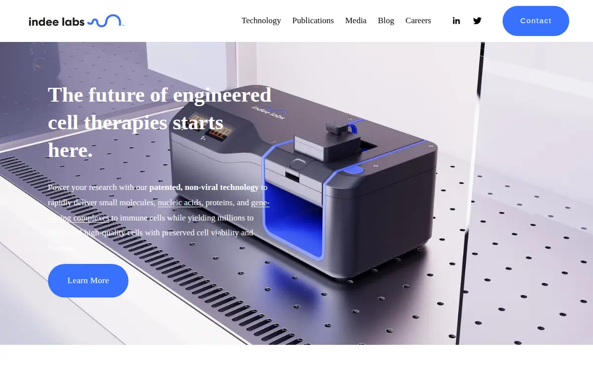 Homepage of Indee. INC.