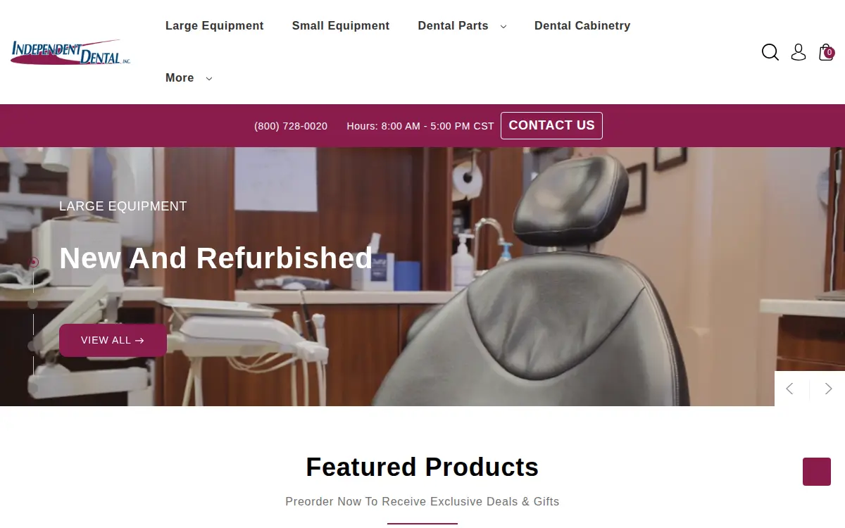 Homepage of Independent Dental, INC.