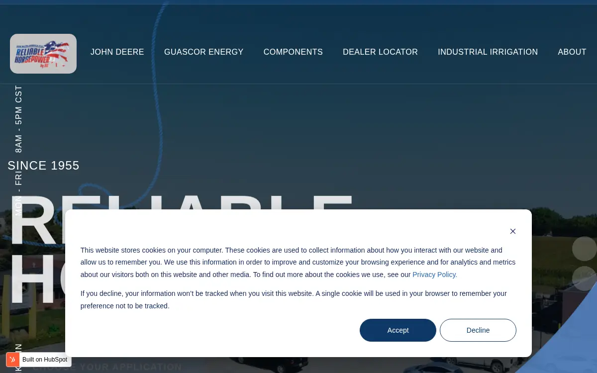 Homepage of Industrial-irrigation Services, INC.