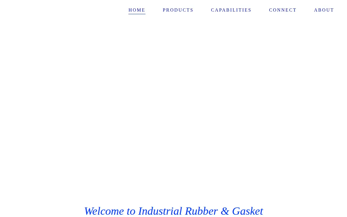 Homepage of Industrial Rubber and Gasket Co, L.l.c.