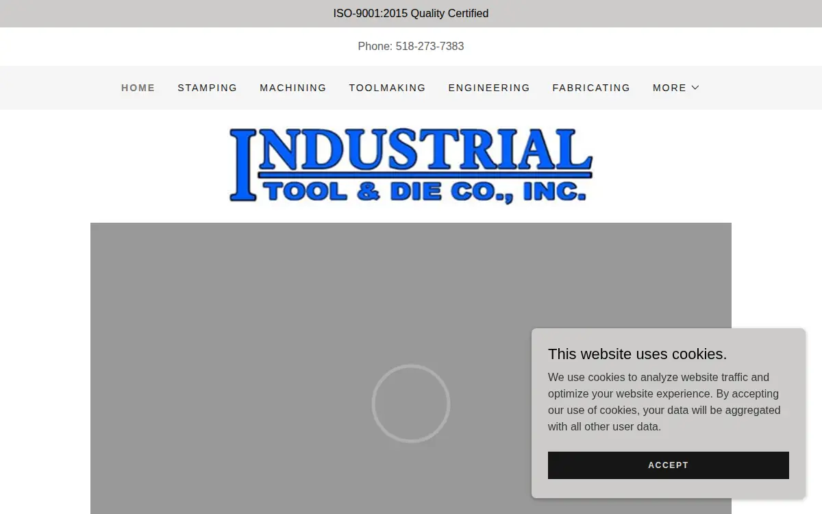 Homepage of Industrial Tool & Die CO INC