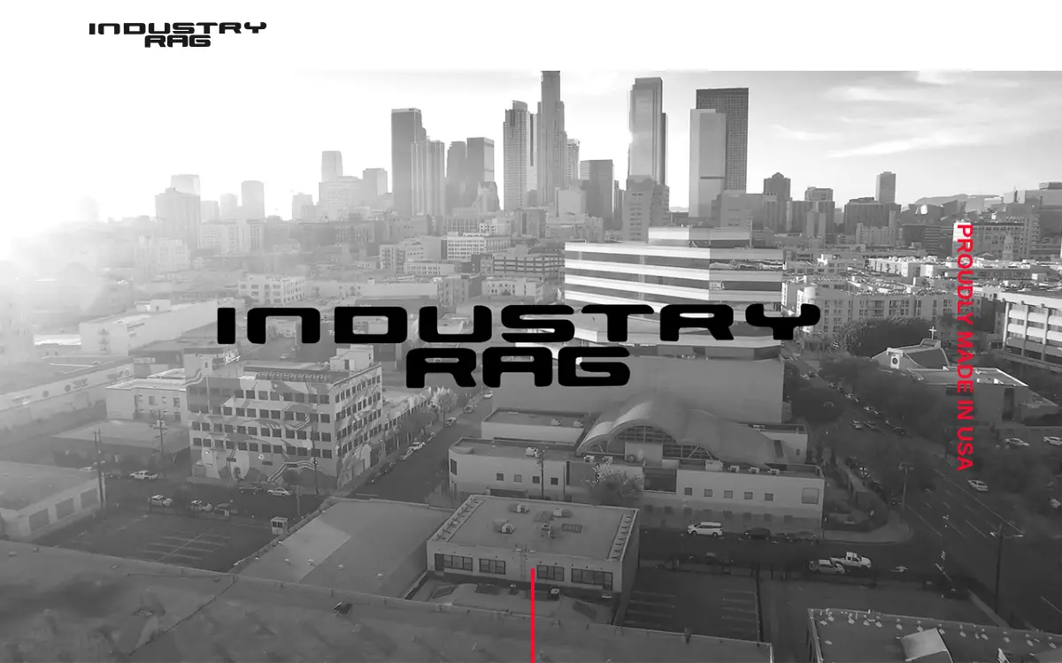 Homepage of Industry Rag, LLC