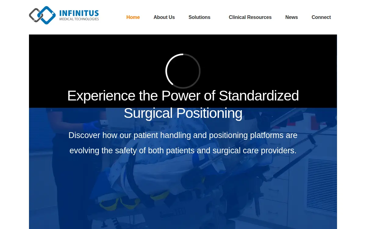 Homepage of Infinitus Medical Technologies LLC