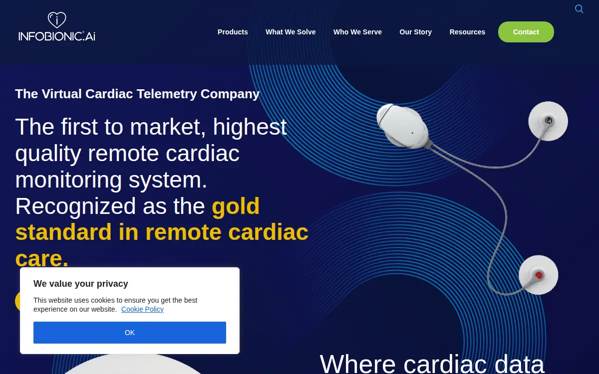 Homepage of Infobionic, INC