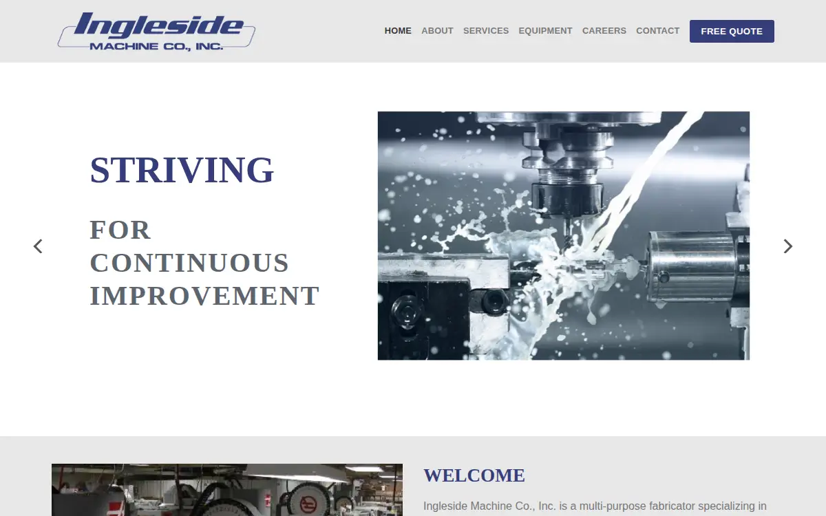 Homepage of Ingleside Machine Co., INC.