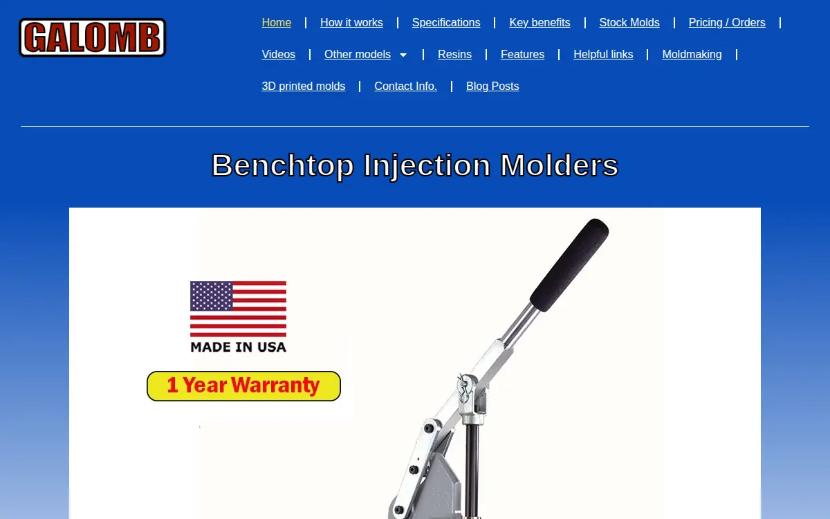 Homepage of Galomb INC