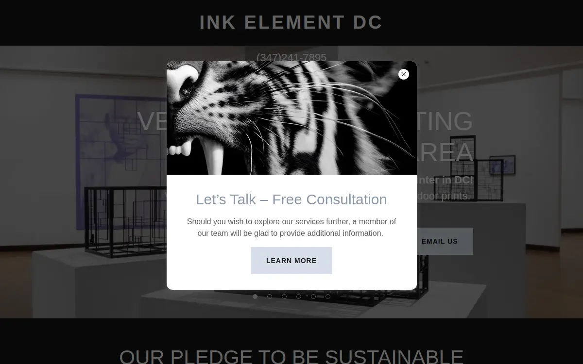 Homepage of Inkelement LLC
