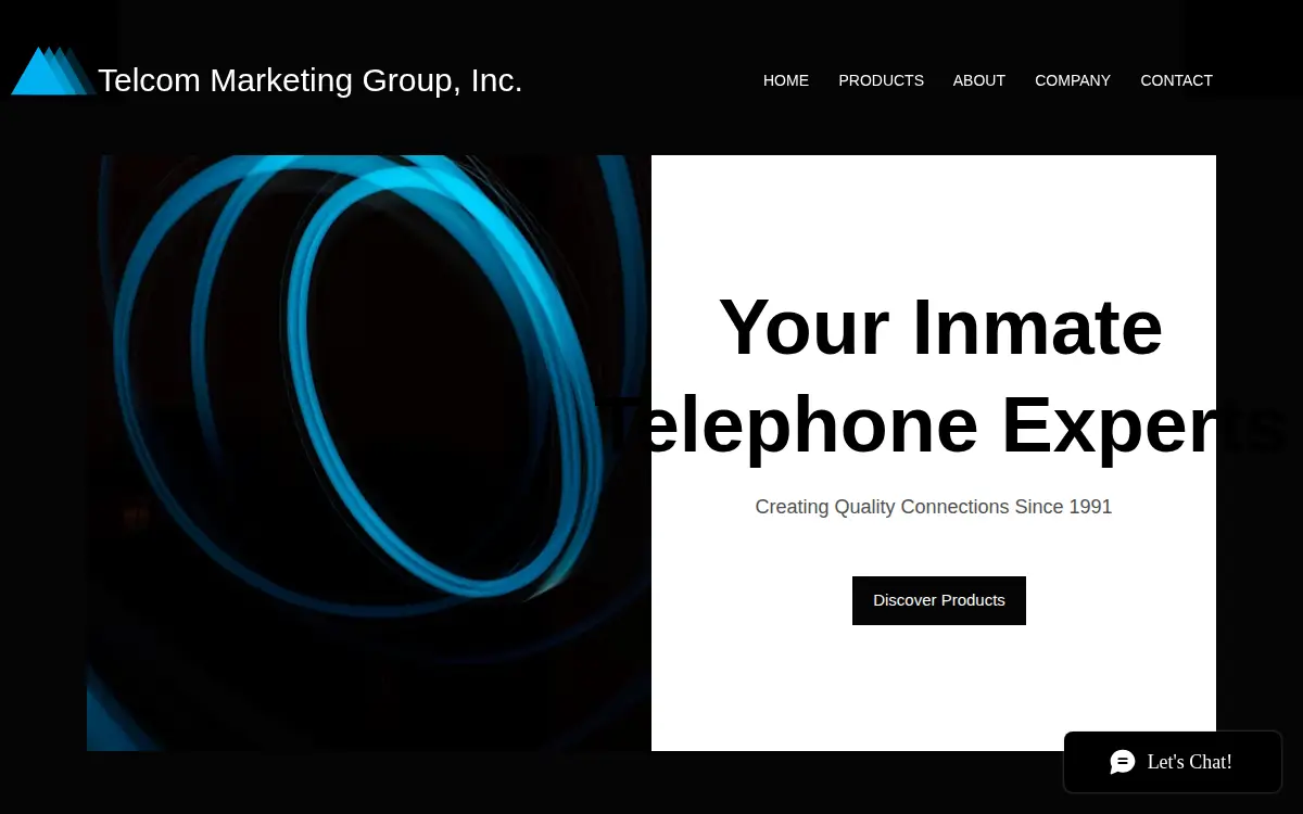 Homepage of Telcom Marketing Group, INC