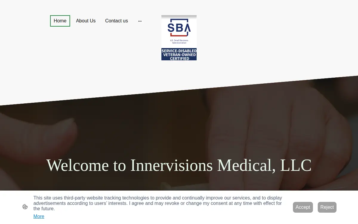 Homepage of Innervisions Medical, LLC