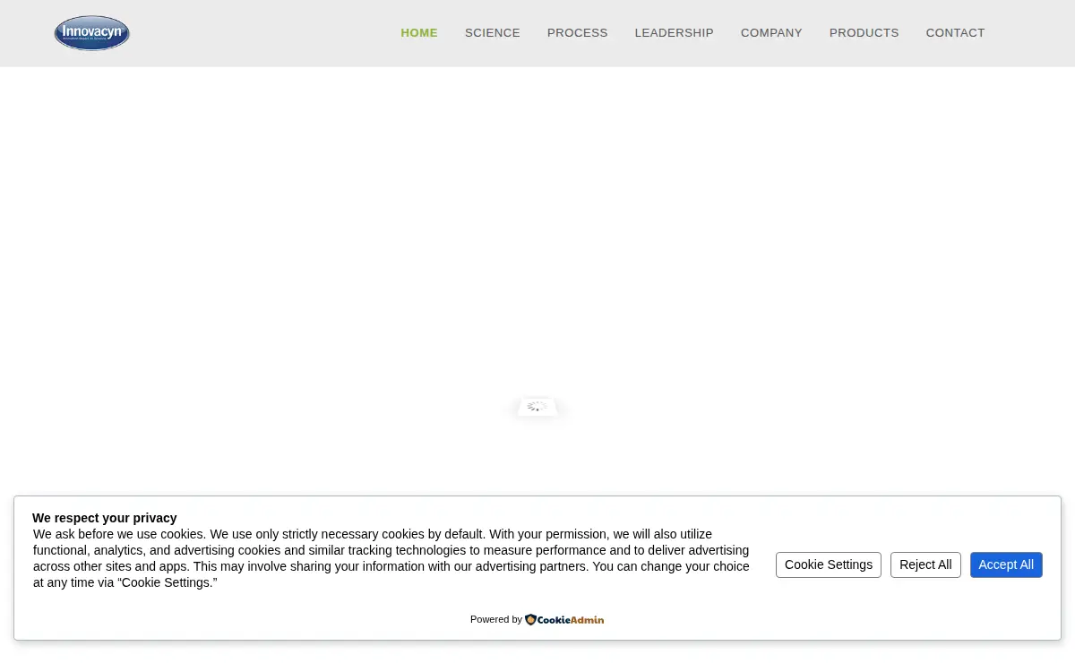 Homepage of Innovacyn, INC.