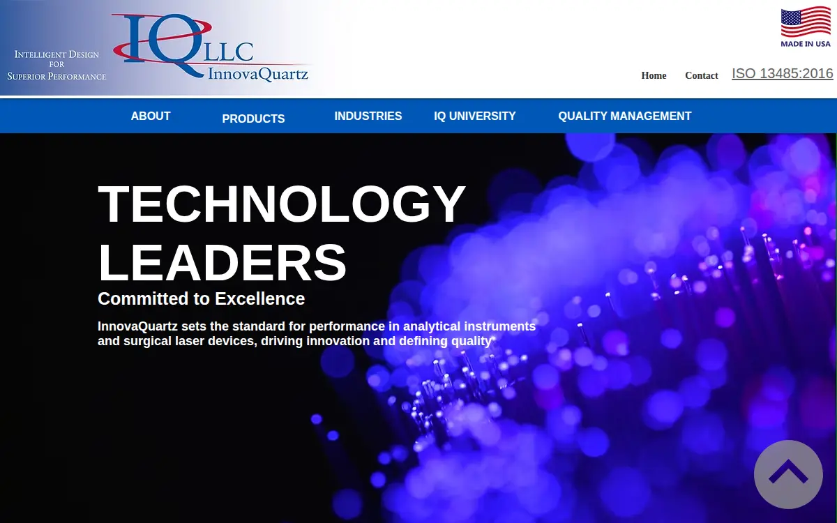 Homepage of Innovaquartz, LLC