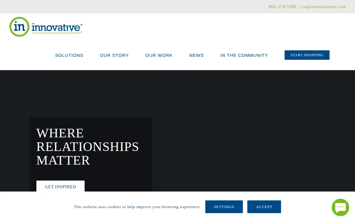 Homepage of Innovative Office Solutions LLC