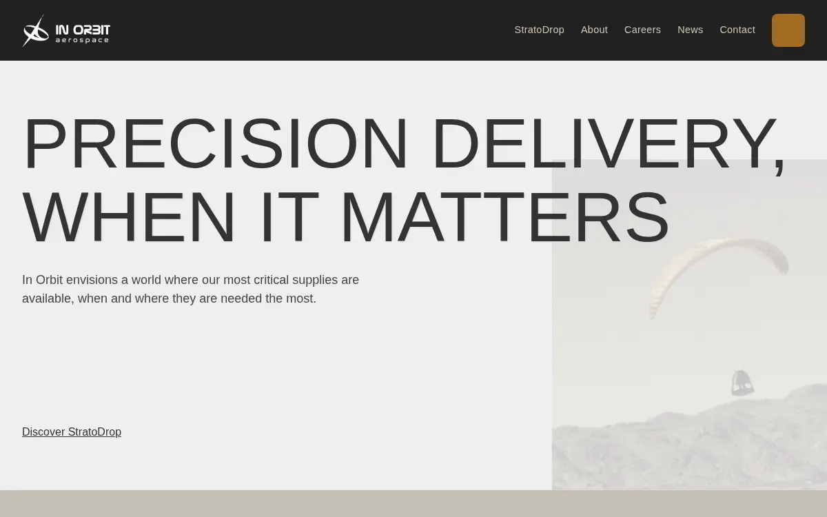 Homepage of In Orbit Aerospace INC
