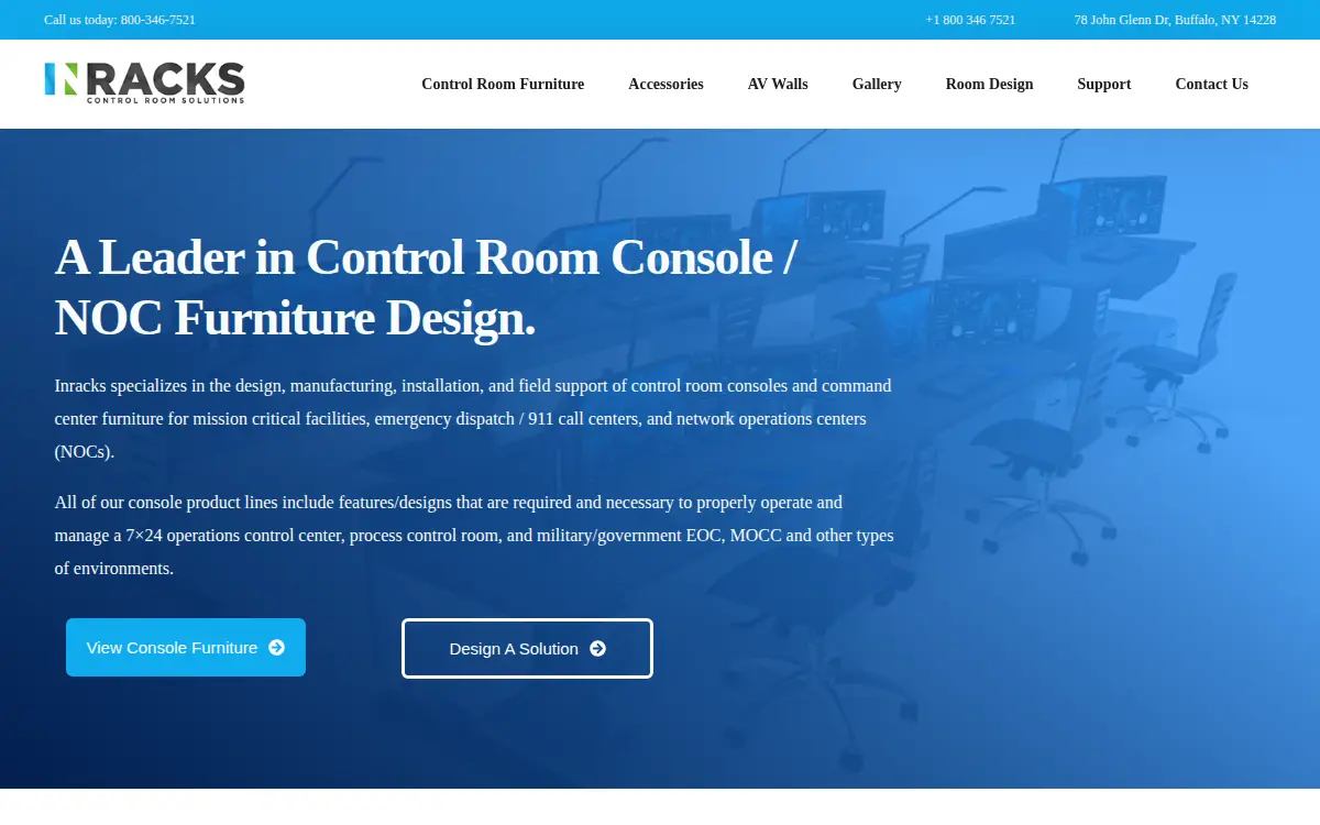 Homepage of Inracks LLC