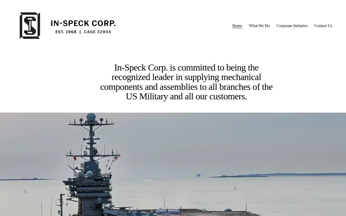 Homepage of In Speck CORP