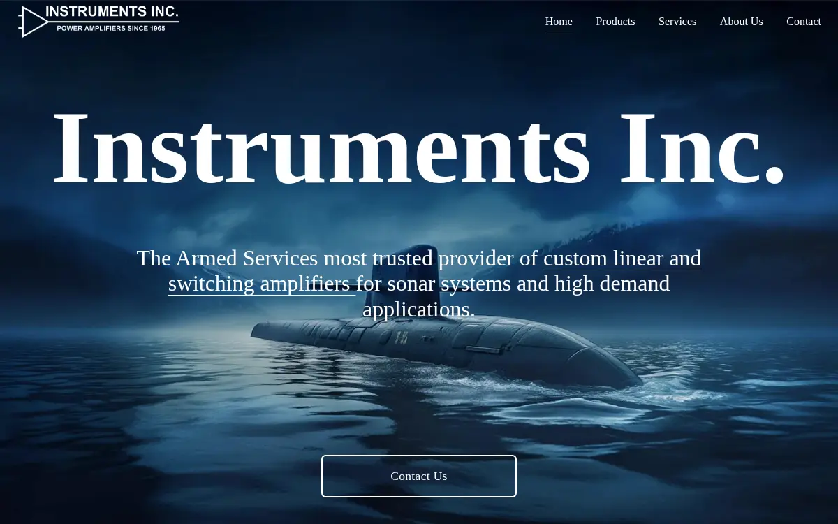 Homepage of Instruments Incorporated