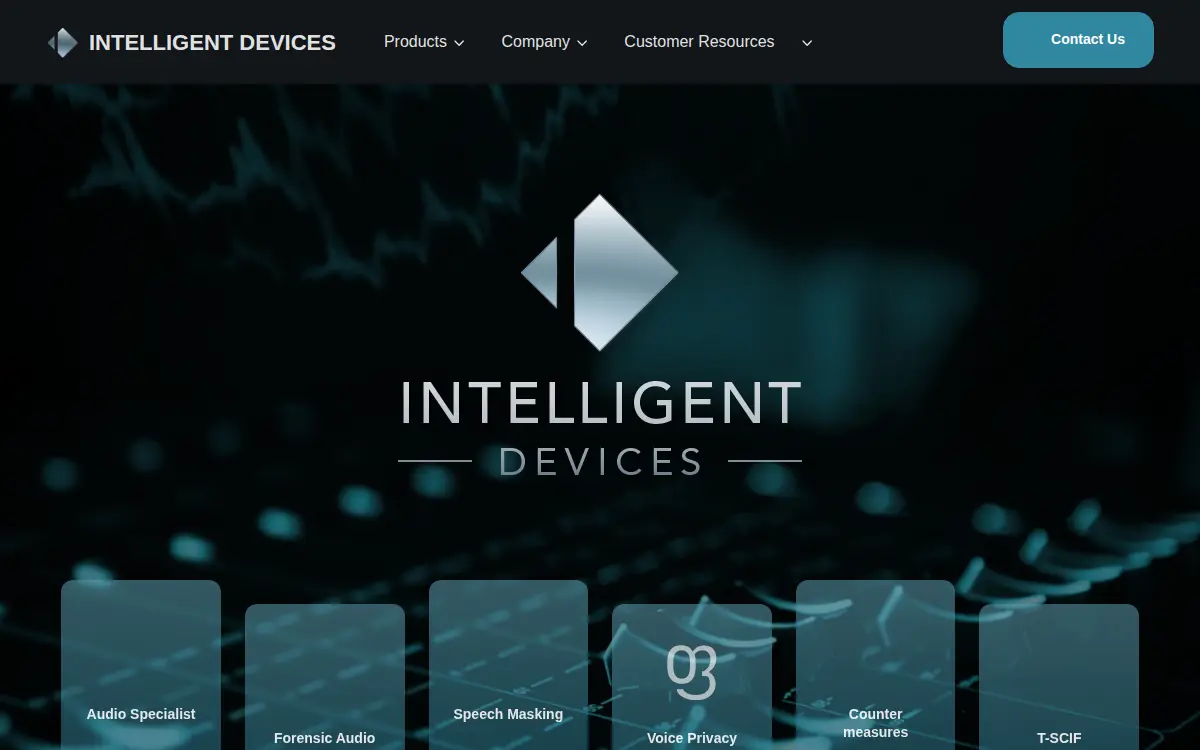 Homepage of Intelligent Devices LLC
