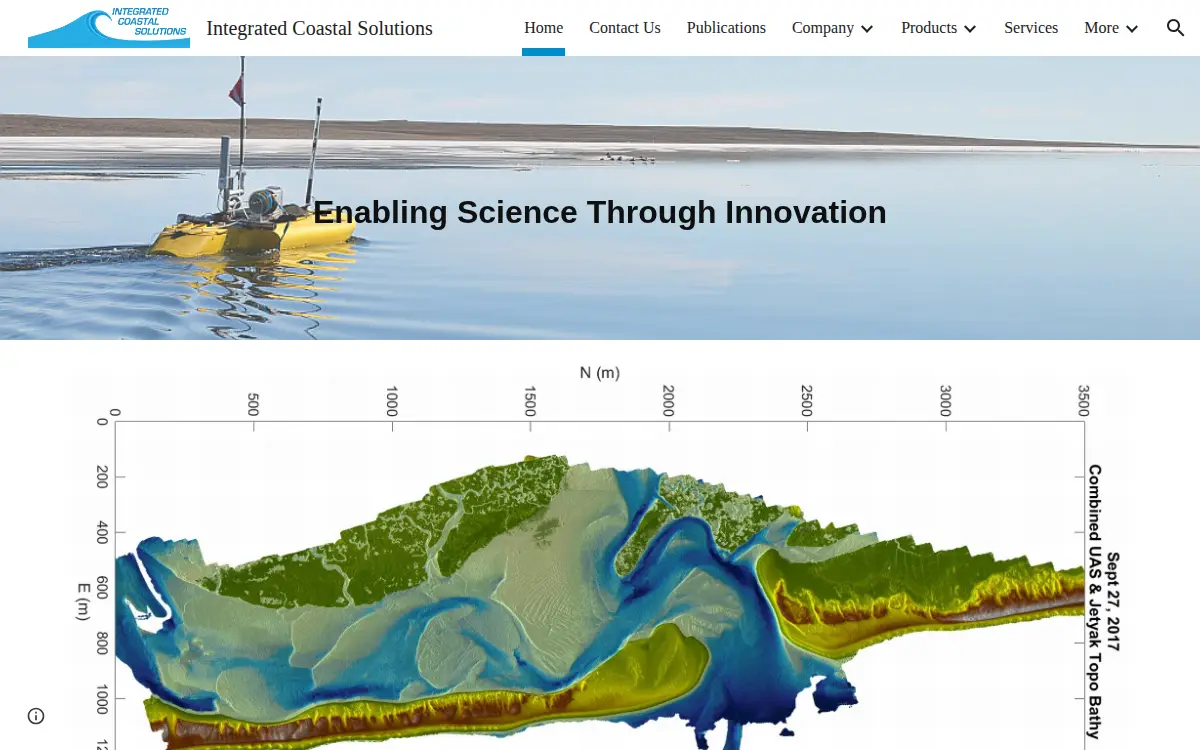 Homepage of Integrated Coastal Solutions LLC