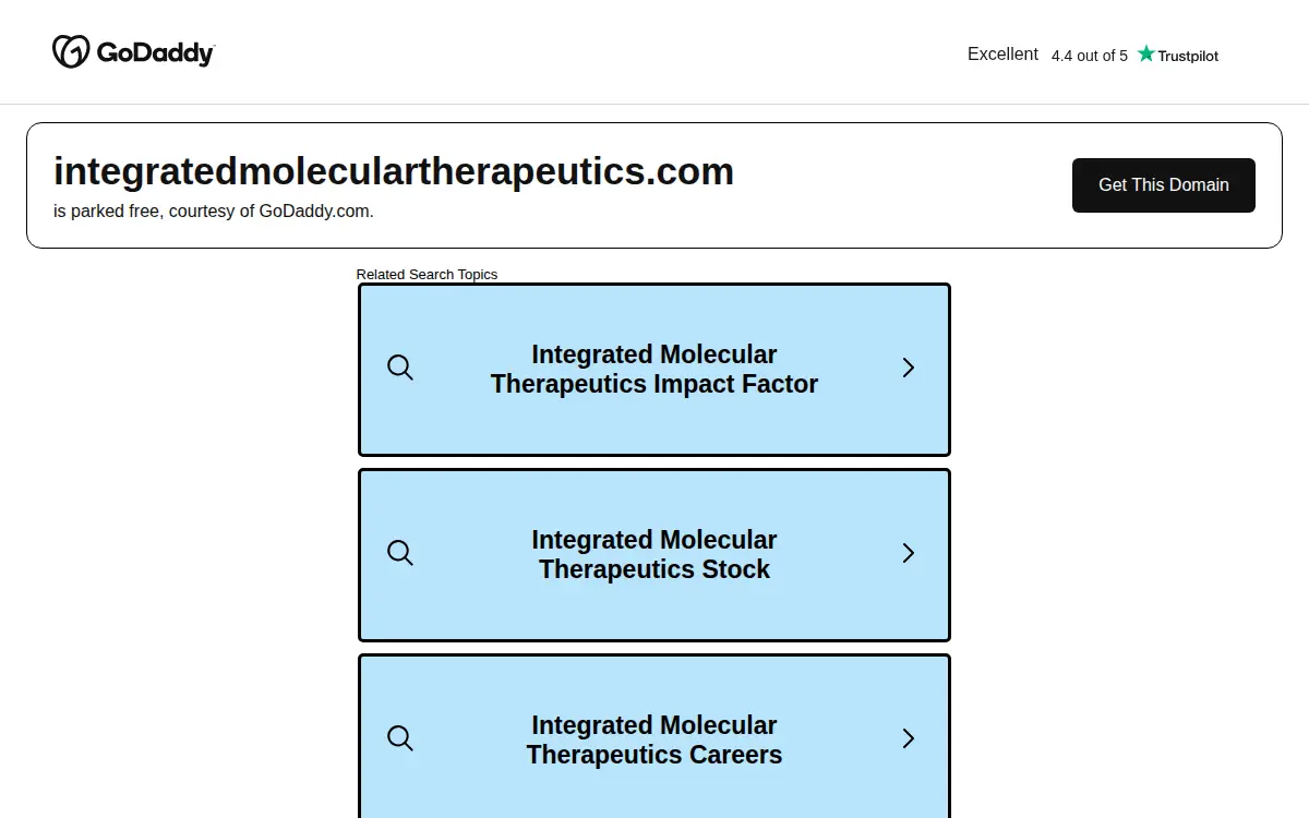 Homepage of Integrated Molecular Therapeutics LLC