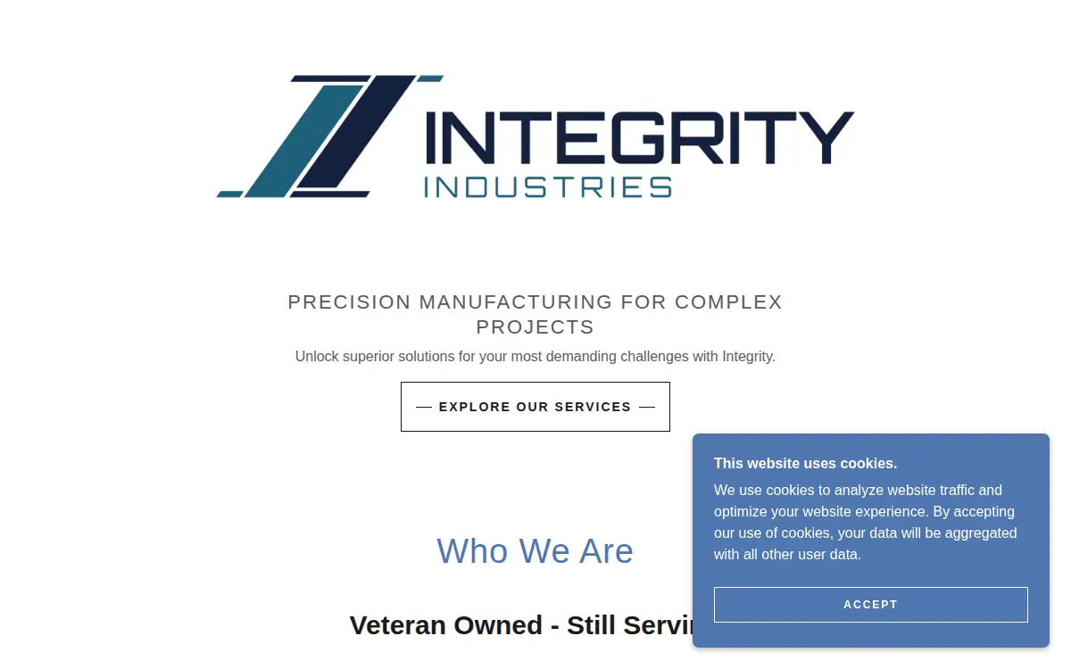 Homepage of Jcat Ventures, LLC
