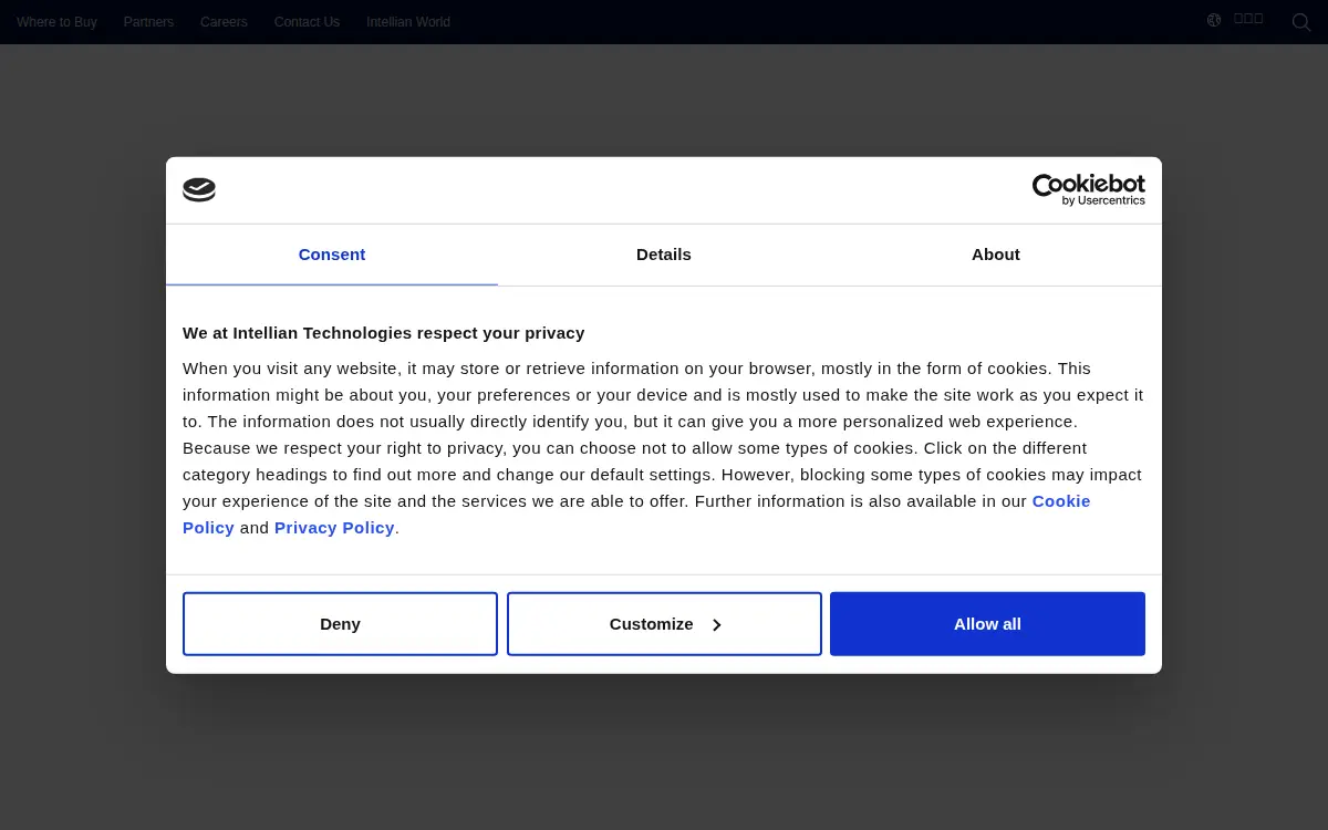 Homepage of Intellian Technologies Usa, INC.