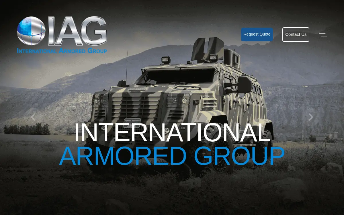 Homepage of International Armored Group US INC.