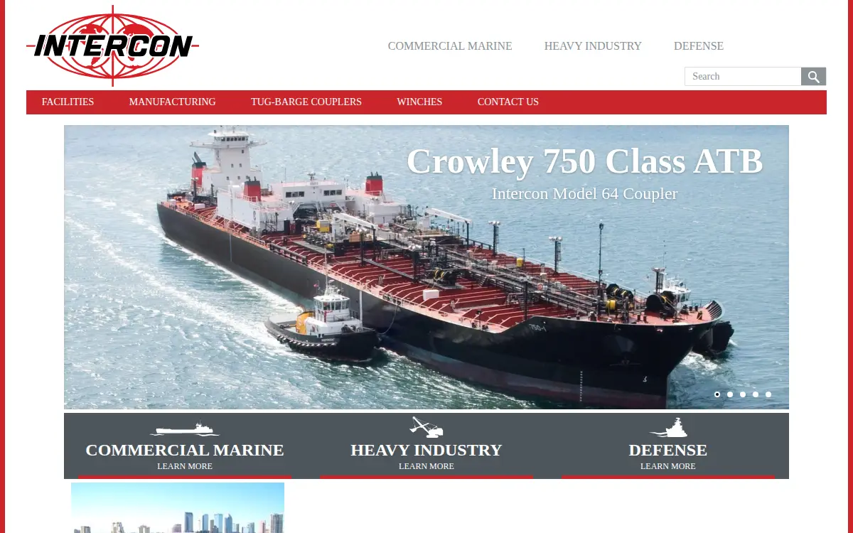 Homepage of Intercontinental Engineering-manufacturing Corporation