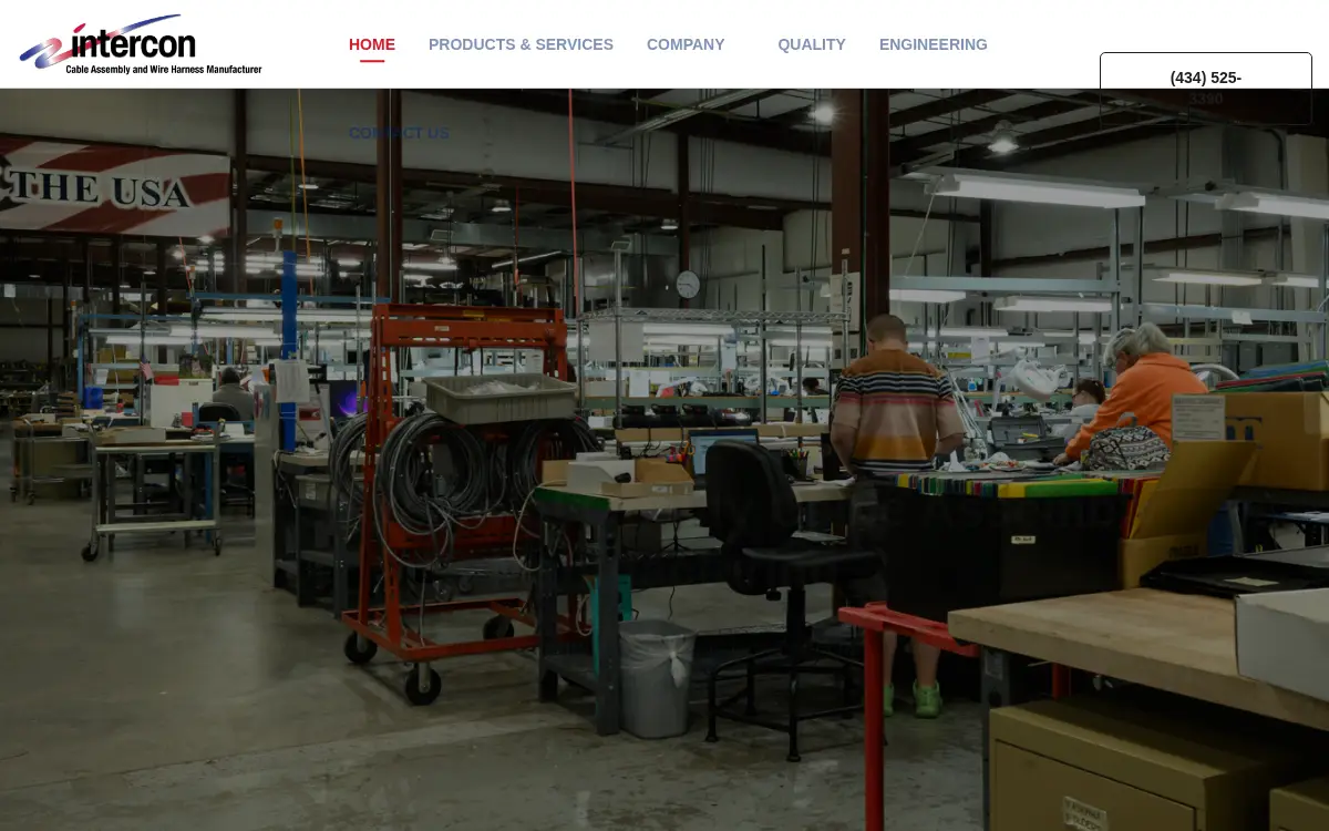 Homepage of Intercon, INC.