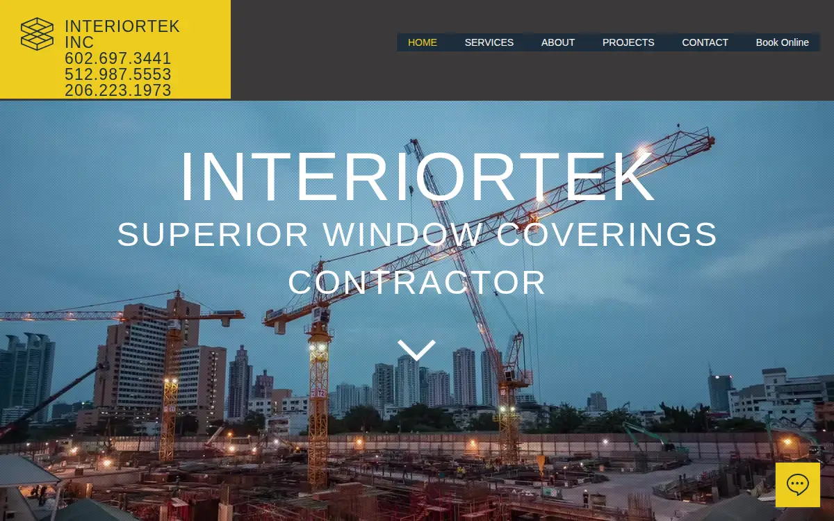 Homepage of Interiortek INC