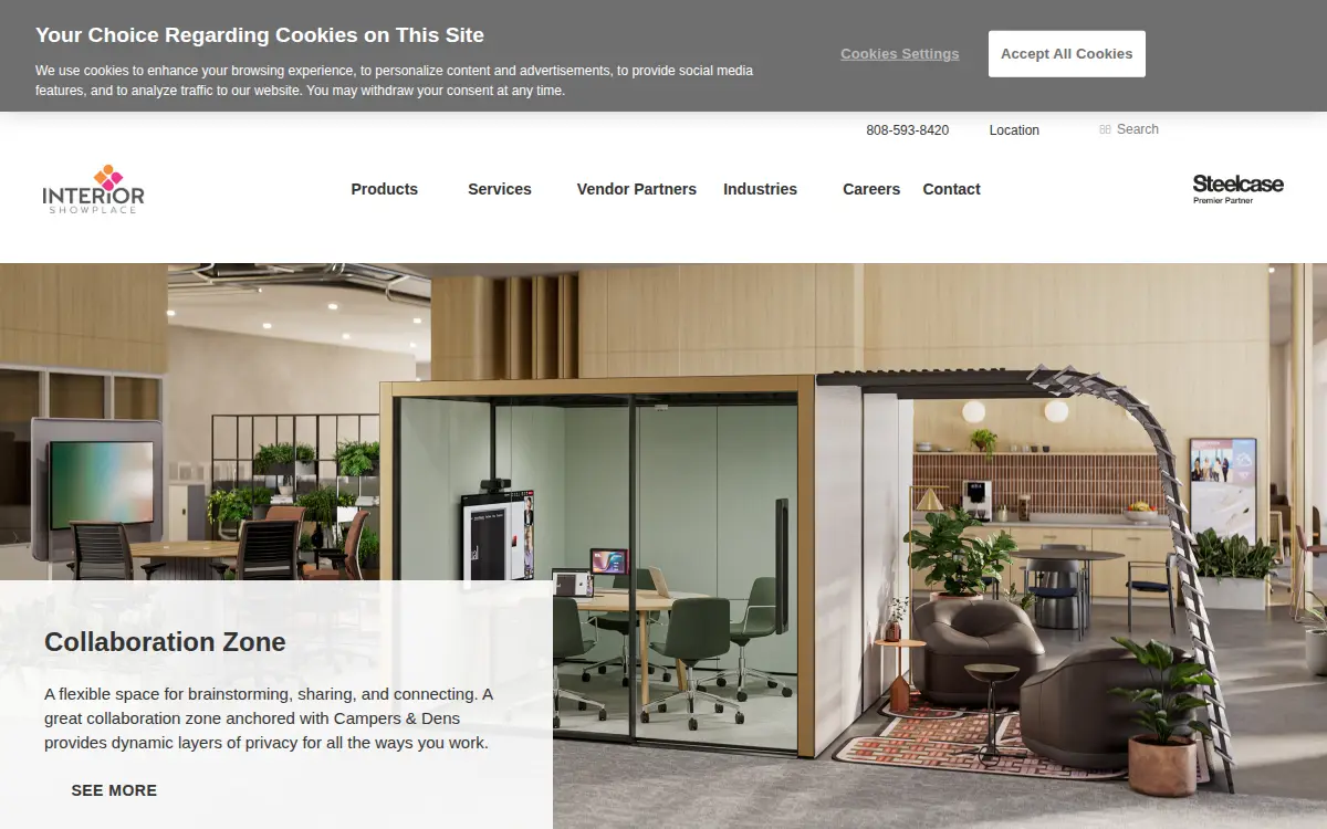 Homepage of Interior Showplace, LTD.