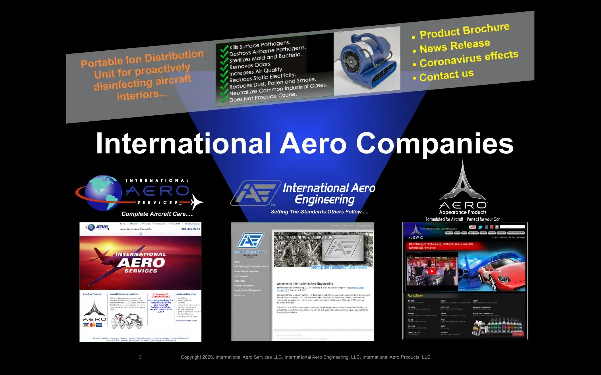 Homepage of International Aero Engineering, LLC
