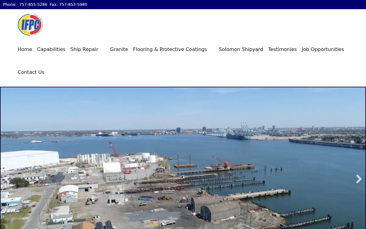Homepage of International Flooring & Protective Coatings INC