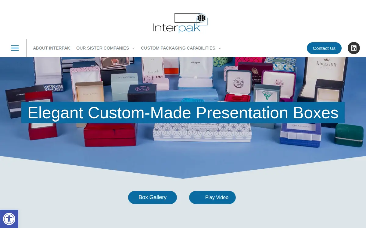 Homepage of International Packaging CORP