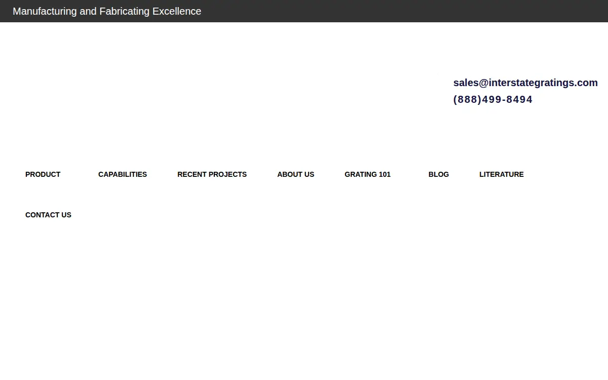 Homepage of Interstate Gratings, LLC