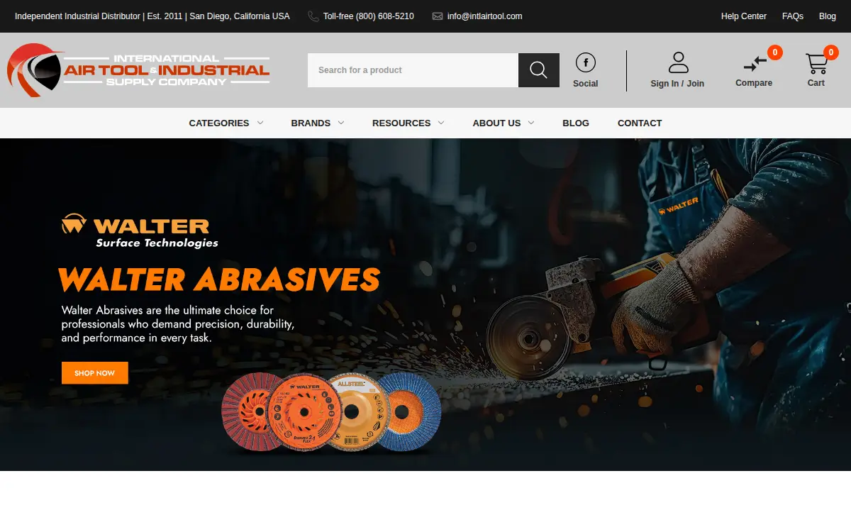 Homepage of International Industrial Supply Incorporated
