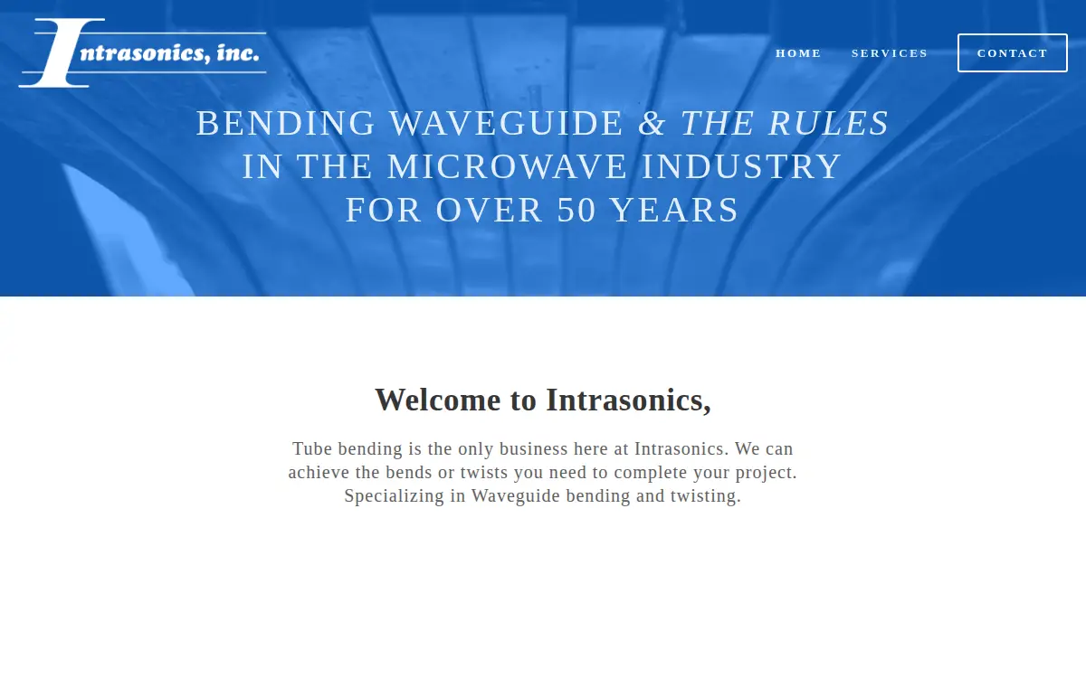 Homepage of Intrasonics, INC.
