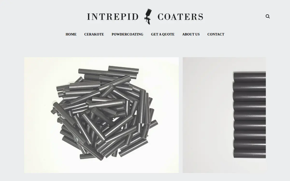 Homepage of Intrepid Coaters LLC