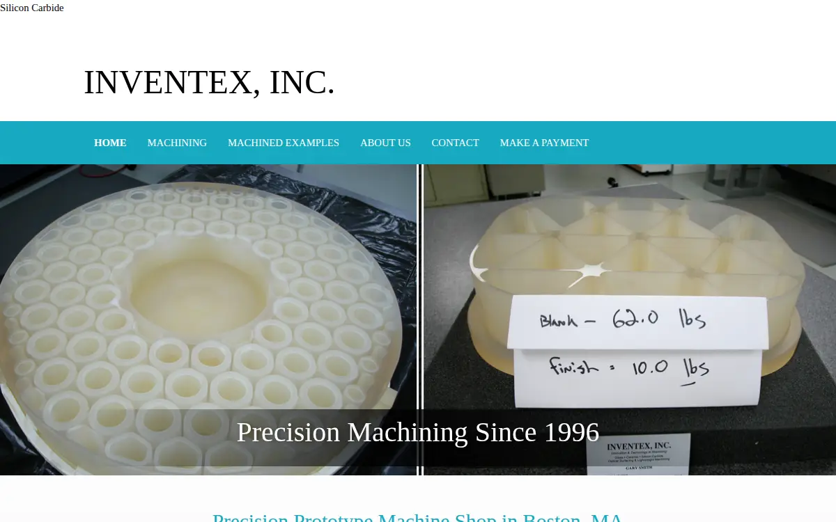 Homepage of Inventex, INC